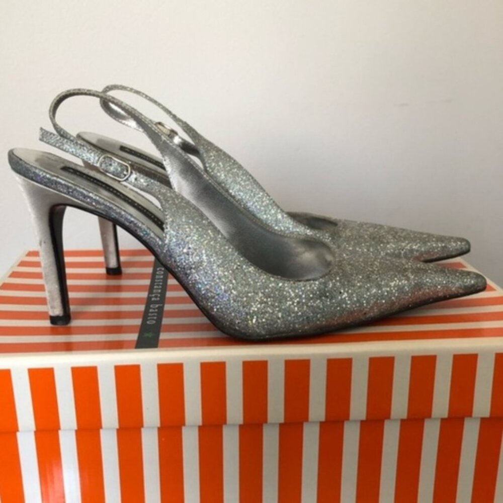 Constanca Basto Pointy-toe Glitter Heels
